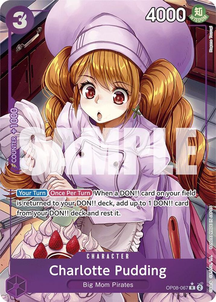 [ALTERNATE ART] Charlotte Pudding (067) (OP08-067) Rare - One Piece Two Legends