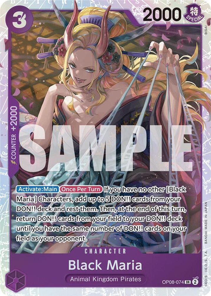 Black Maria (OP08-074) Super Rare - One Piece Two Legends