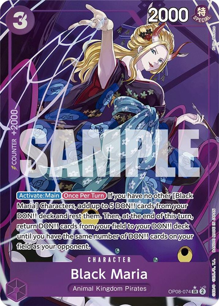 [ALTERNATE ART] Black Maria (Parallel) (OP08-074) Super Rare - One Piece Two Legends