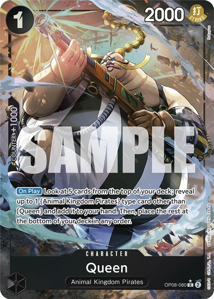 [ALTERNATE ART] Queen (OP08-080) Rare - One Piece Two Legends