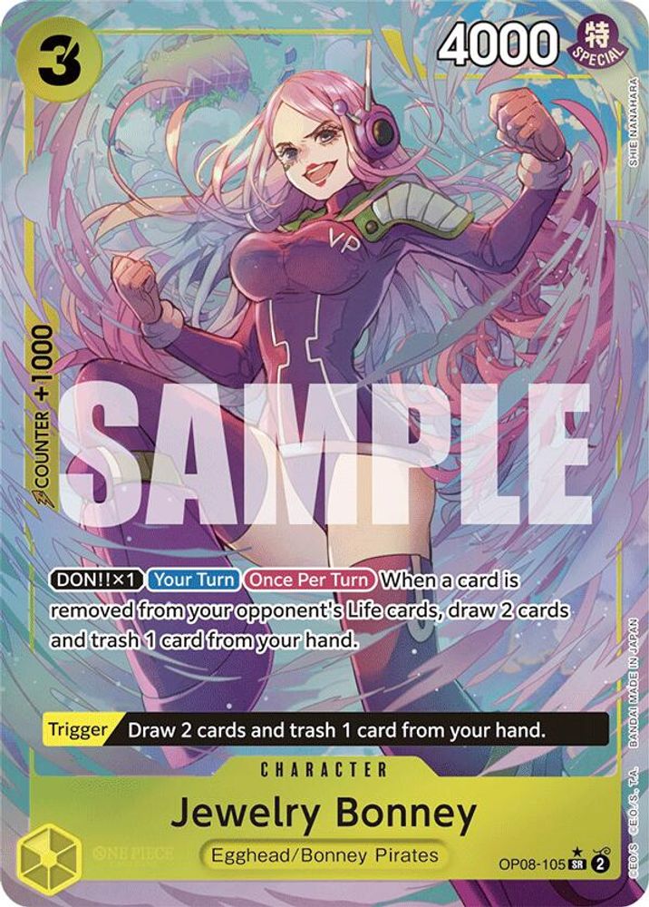 [ALTERNATE ART] Jewelry Bonney (OP08-105) Super Rare - One Piece Two Legends