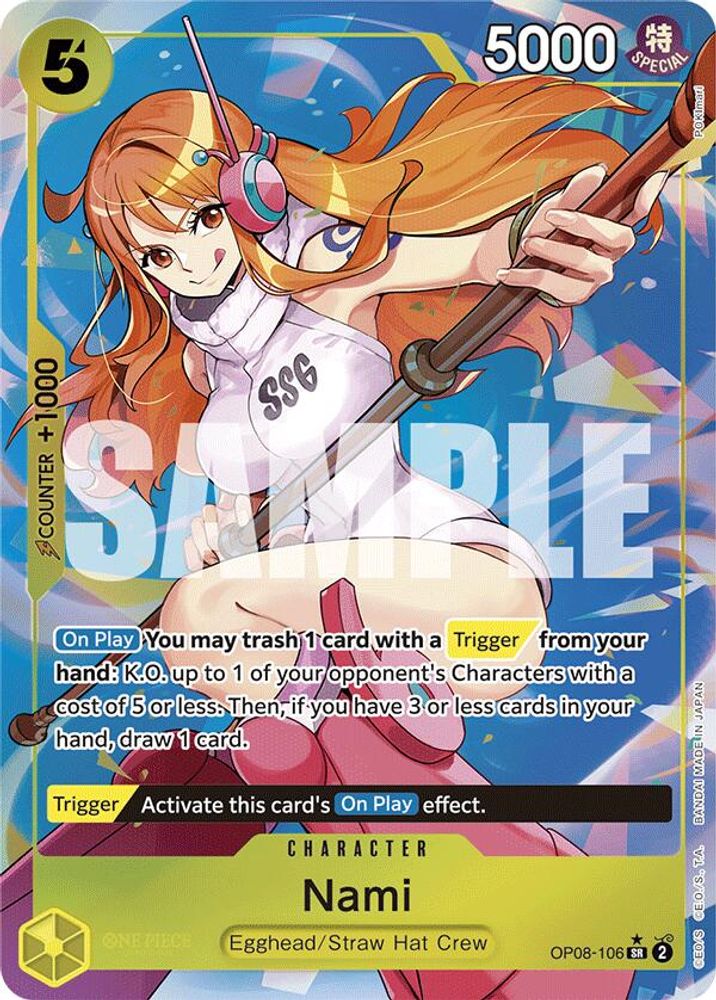 [ALTERNATE ART] Nami (OP08-106) Super Rare - One Piece Two Legends
