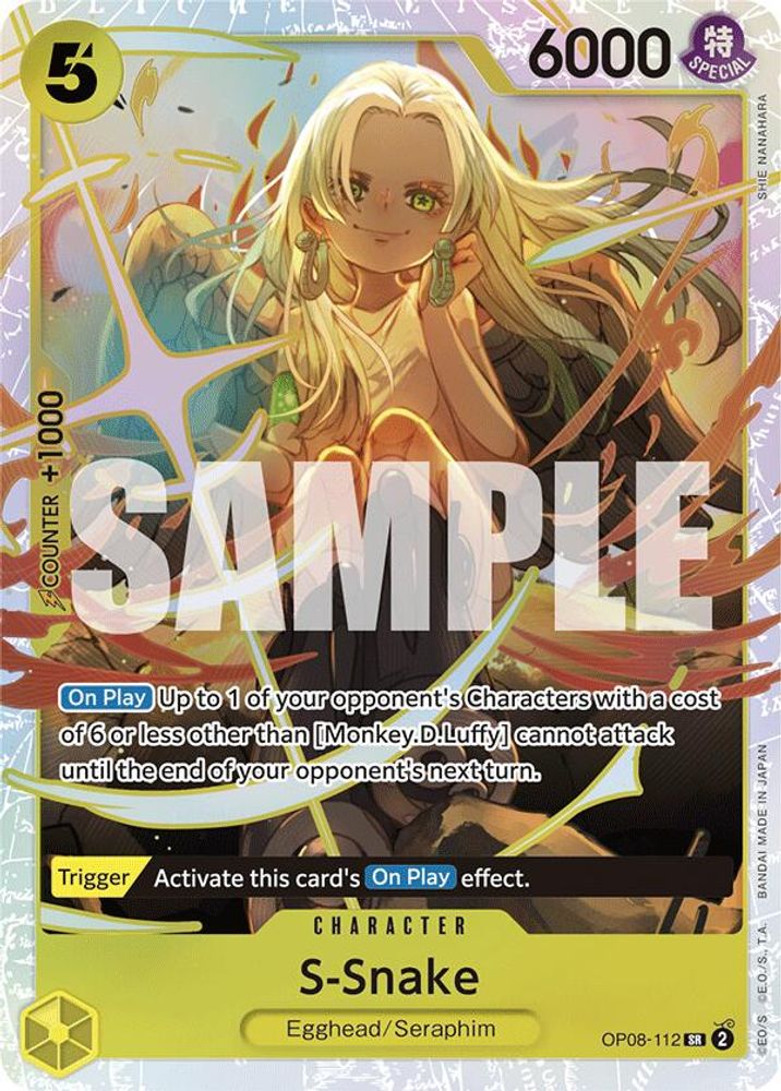 S-Snake (OP08-112) Super Rare - One Piece Two Legends