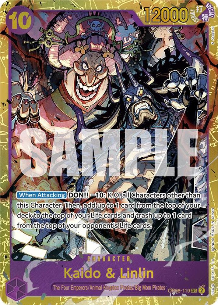 Kaido & Linlin (OP08-119) Secret Rare - One Piece Two Legends