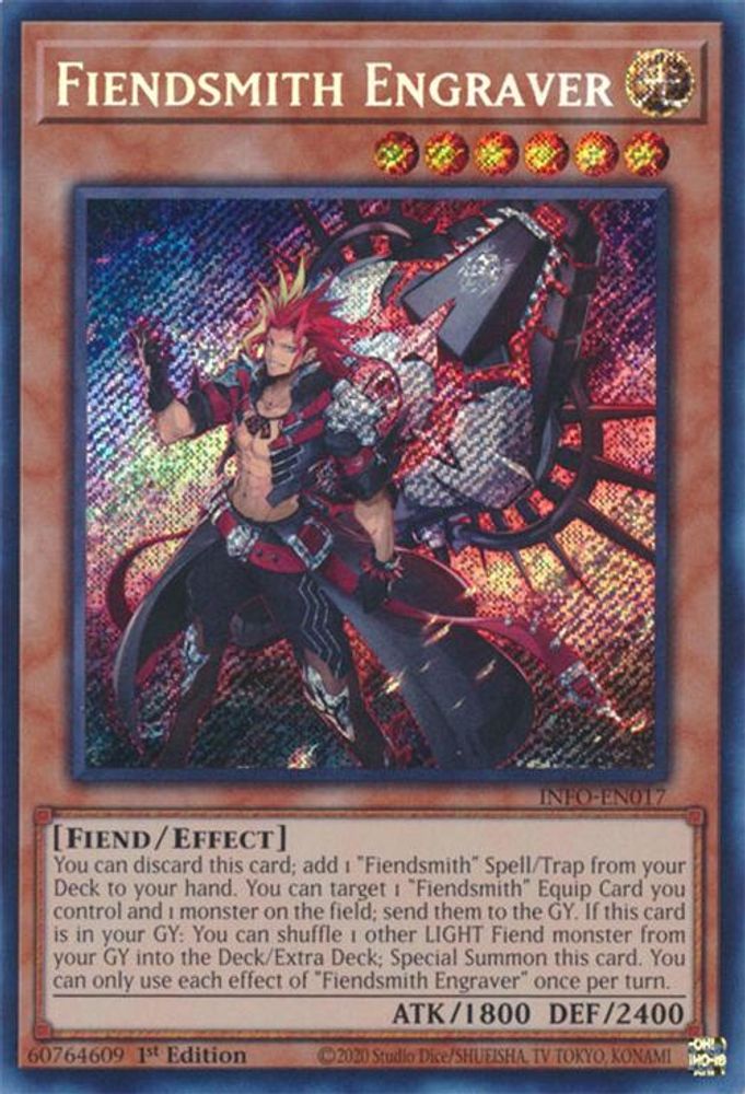 Fiendsmith Engraver - (INFO-EN017) Secret Rare - 1st Edition