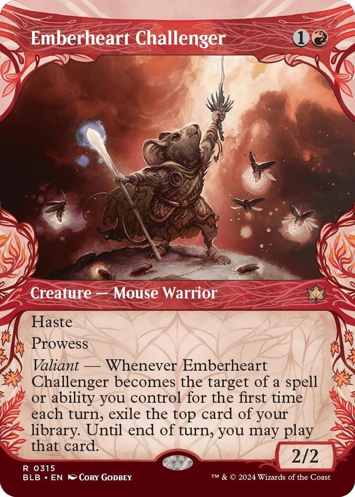 SHOWCASE Emberheart Challenger - #315 - Rare Bloomburrow
