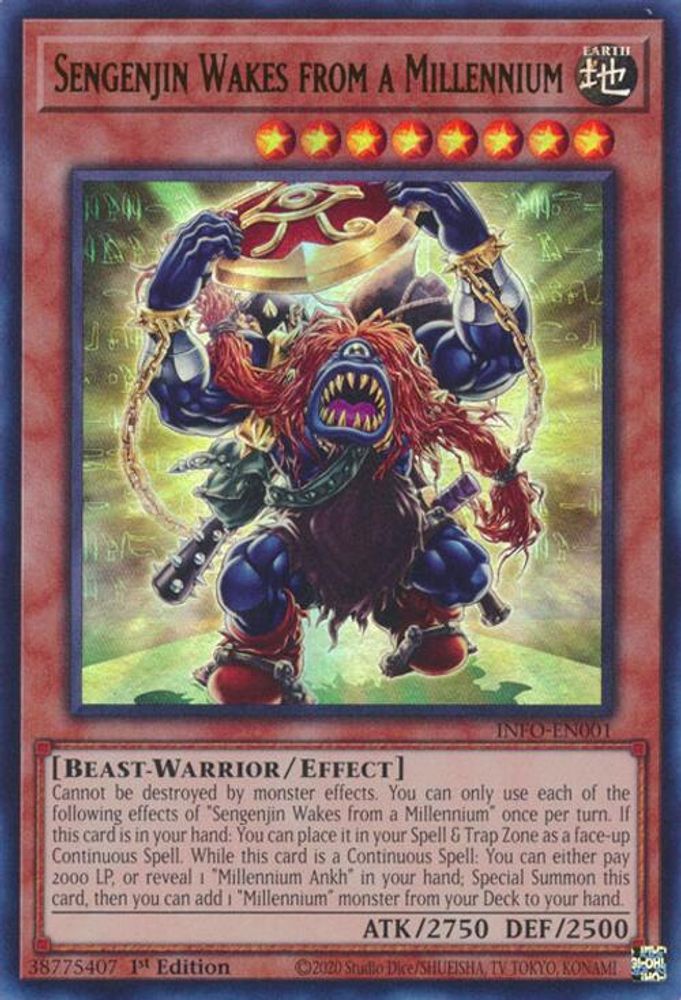 Sengenjin Wakes from a Millennium - (INFO-EN001) Ultra Rare - 1st Edition