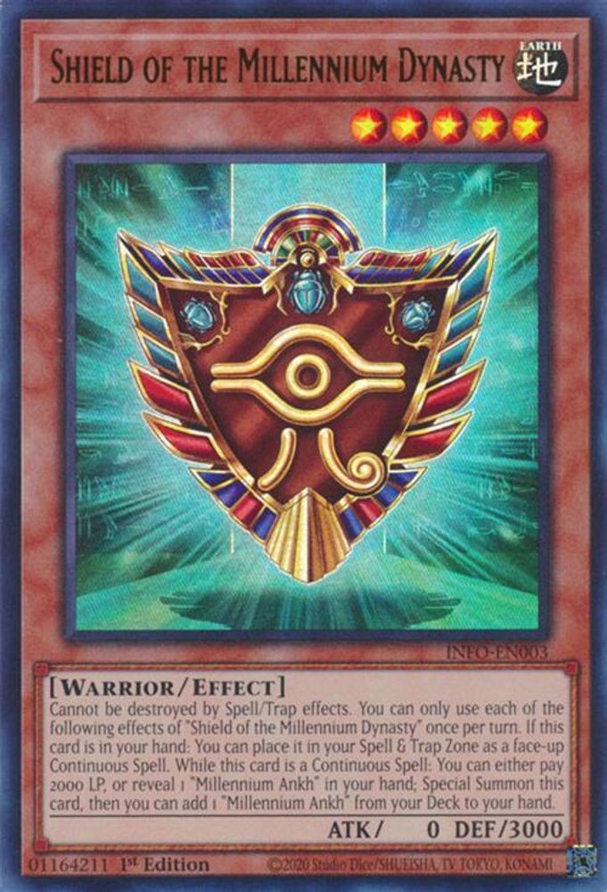 Shield of the Millennium Dynasty - (INFO-EN003) Ultra Rare - 1st Edition