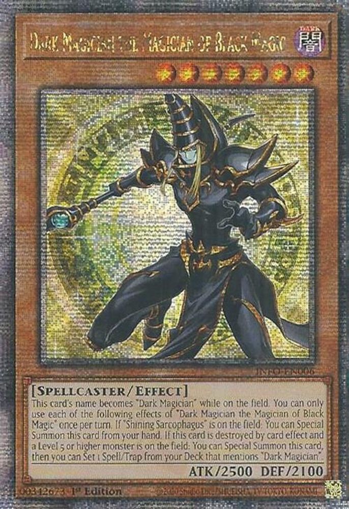 [QUARTER CENTURY RARE] Dark Magician the Magician of Black Magic (Quarter Century Secret Rare) - (INFO-EN006) - 1st Edition