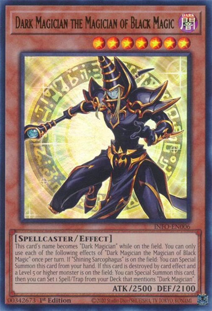 Dark Magician the Magician of Black Magic - (INFO-EN006) Ultra Rare - 1st Edition