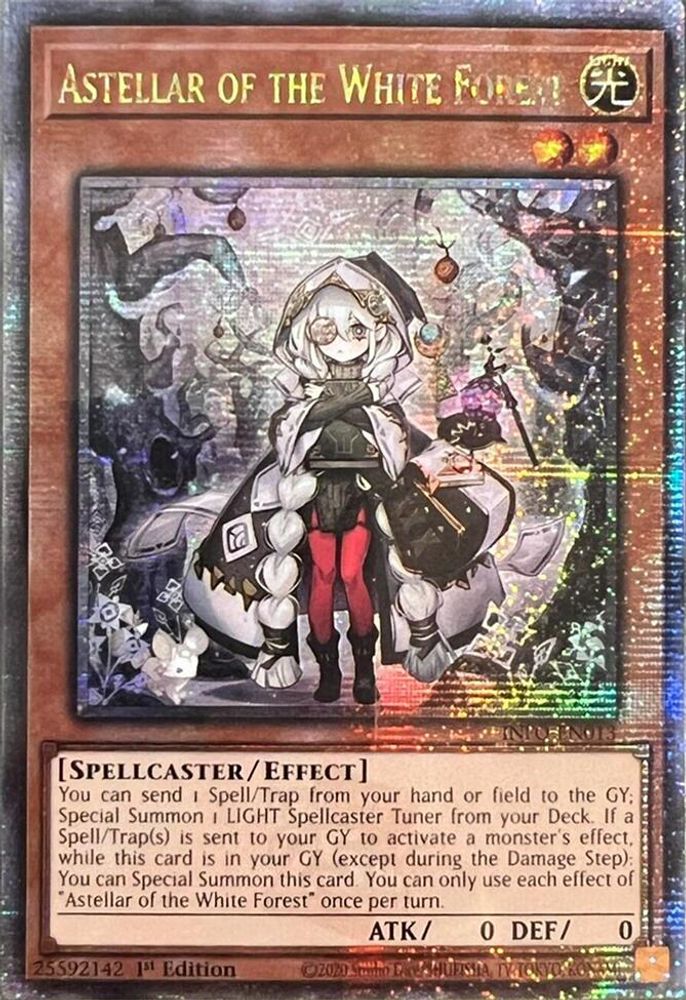 [QUARTER CENTURY RARE] Astellar of the White Forest (Quarter Century Secret Rare) - (INFO-EN013) - 1st Edition