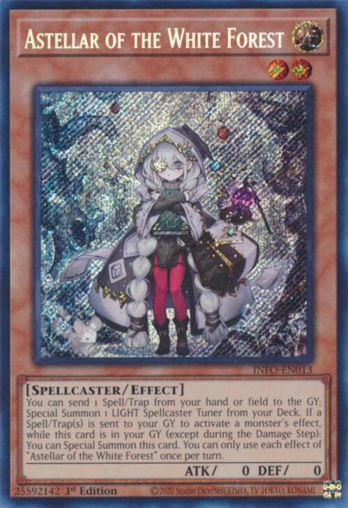 Astellar of the White Forest - (INFO-EN013) Secret Rare - 1st Edition