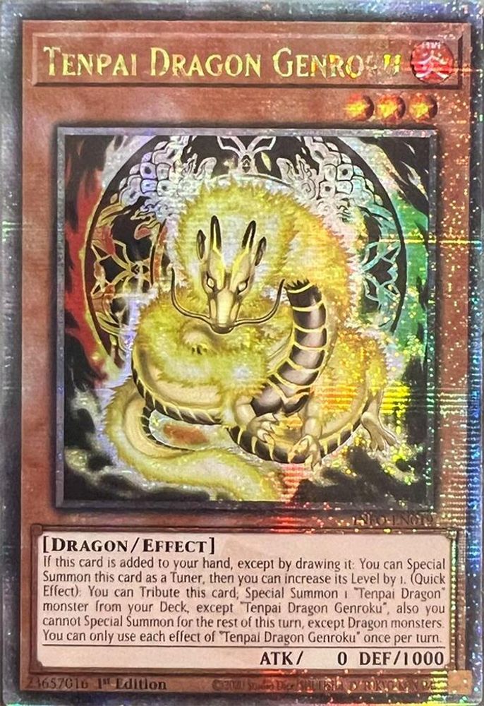 [QUARTER CENTURY RARE] Tenpai Dragon Genroku (Quarter Century Secret Rare) - (INFO-EN019) - 1st Edition