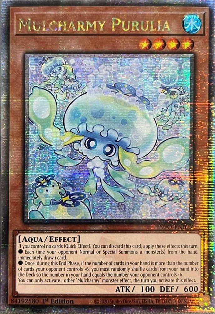 [QUARTER CENTURY RARE] Mulcharmy Purulia (Quarter Century Secret Rare) - (INFO-EN027) - 1st Edition