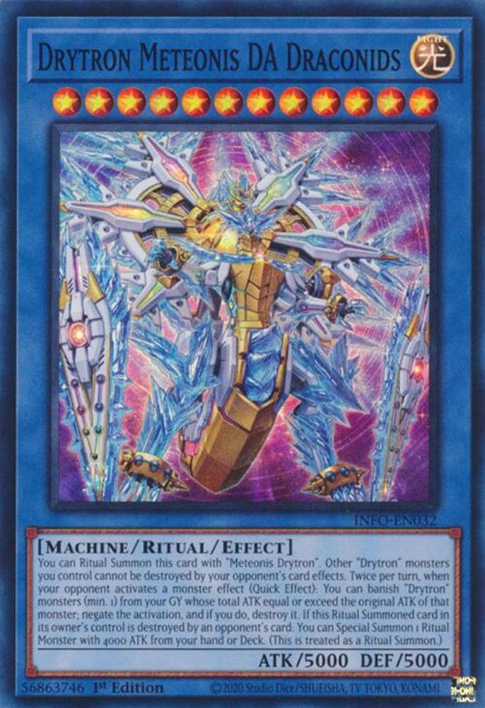 Drytron Meteonis DA Draconids - (INFO-EN032) Super Rare - 1st Edition