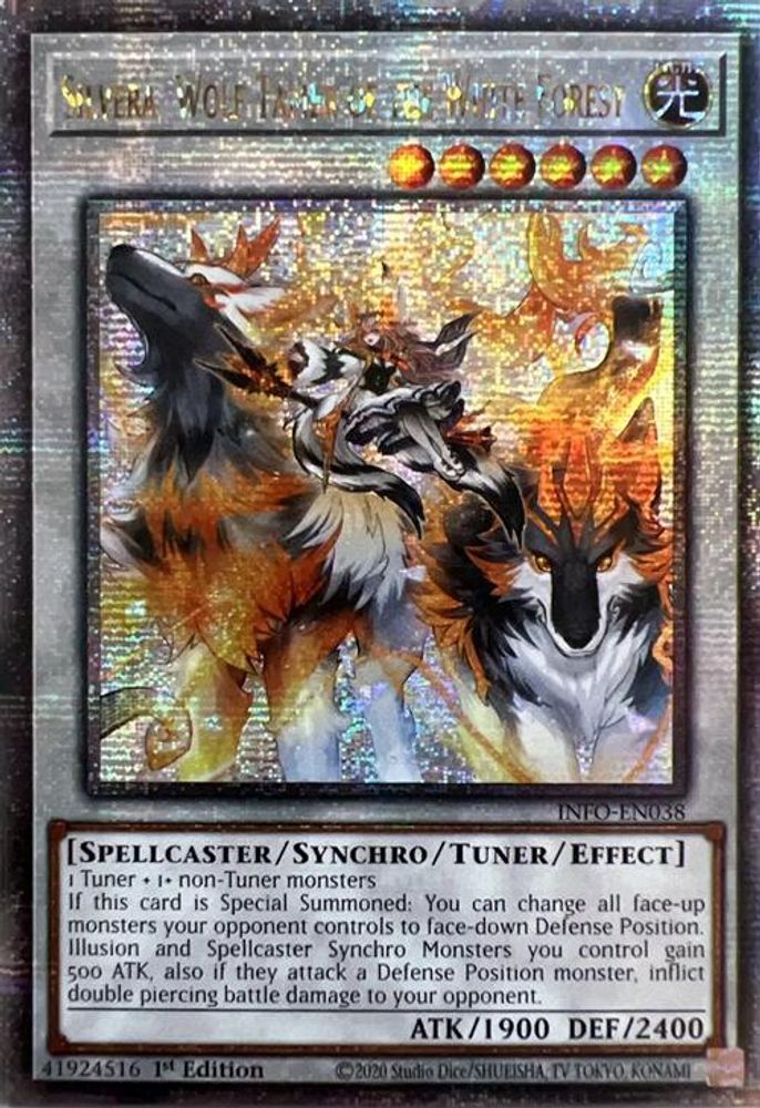 [QUARTER CENTURY RARE] Silvera, Wolf Tamer of the White Forest (Quarter Century Secret Rare) - (INFO-EN038) - 1st Edition
