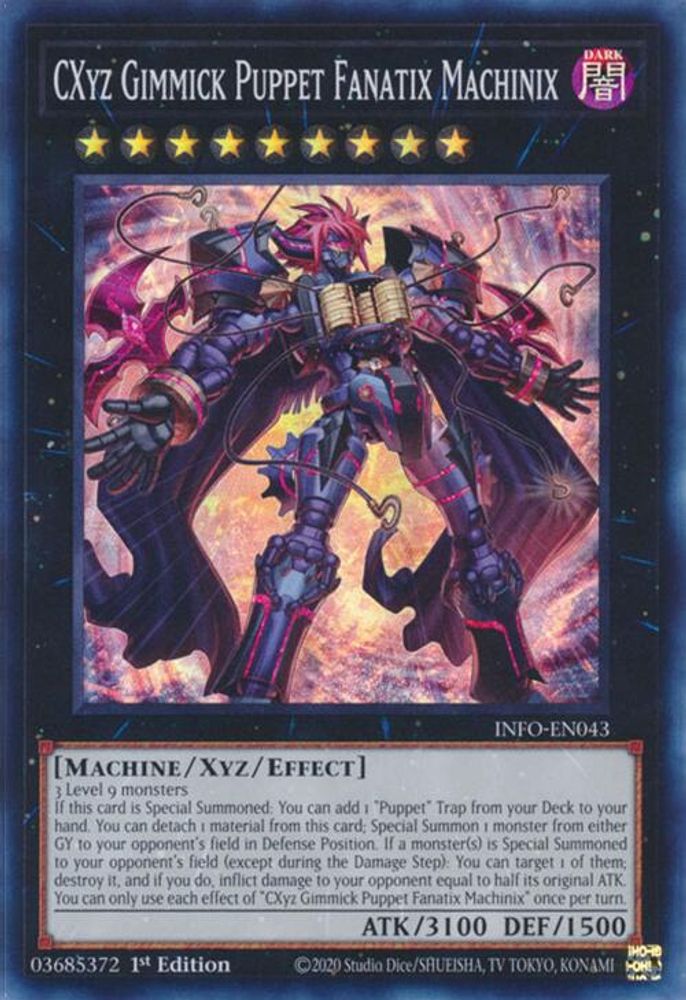 CXyz Gimmick Puppet Fanatix Machinix - (INFO-EN043) Super Rare - 1st Edition