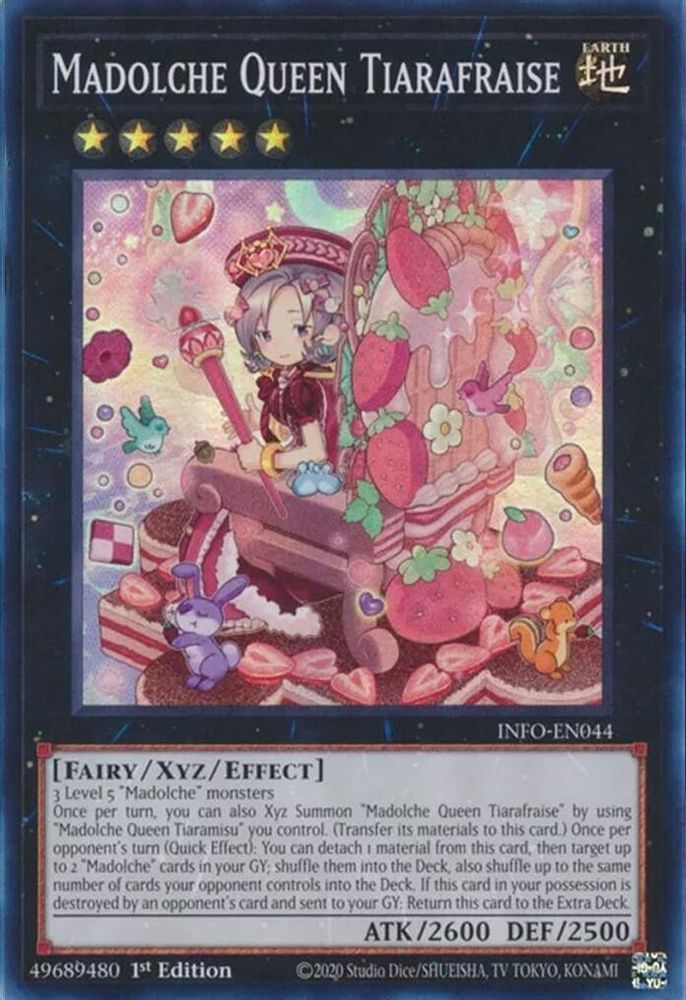 Madolche Queen Tiarafraise - (INFO-EN044) Super Rare - 1st Edition