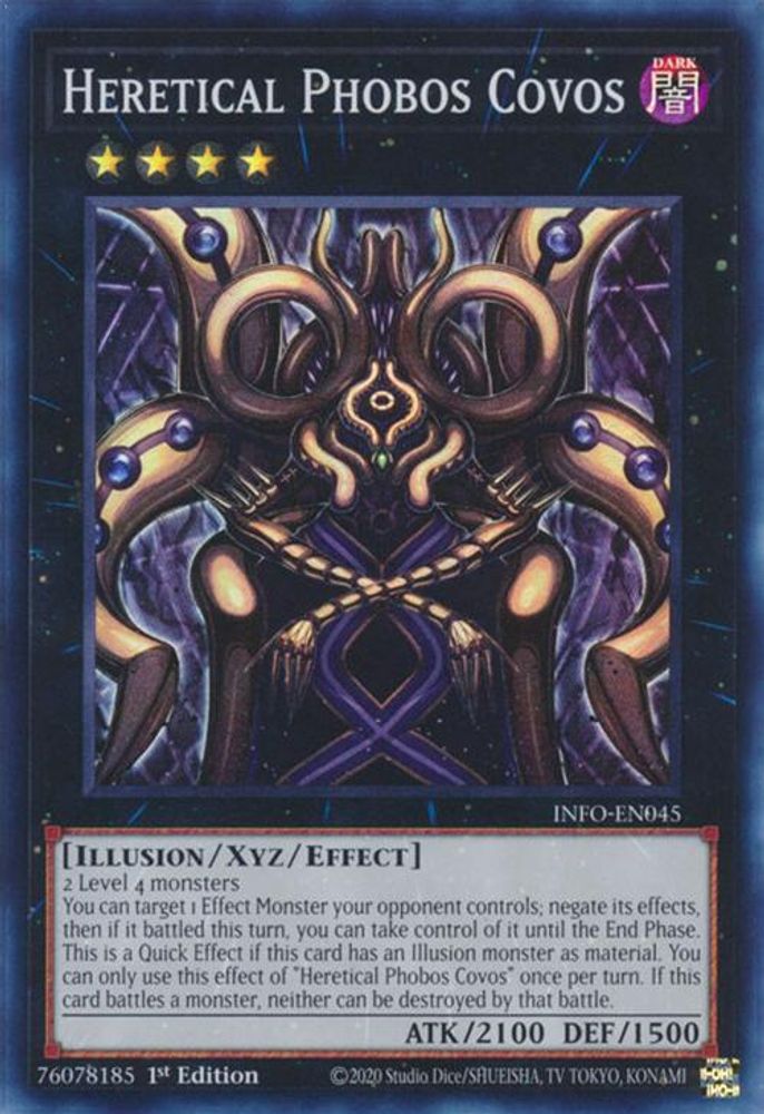 Heretical Phobos Covos - (INFO-EN045) Super Rare - 1st Edition