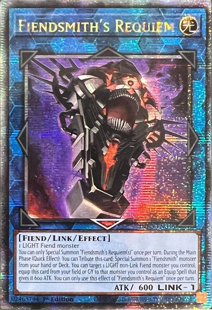 [QUARTER CENTURY RARE] Fiendsmith's Requiem (Quarter Century Secret Rare) - (INFO-EN046) - 1st Edition