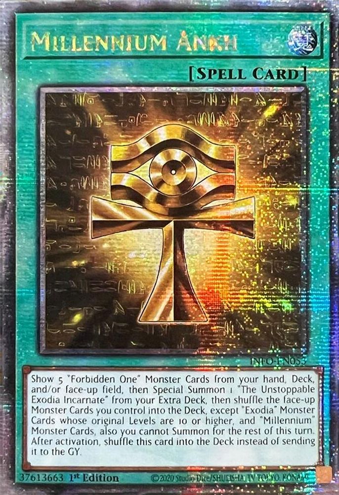 [QUARTER CENTURY RARE] Millennium Ankh (Quarter Century Secret Rare) - (INFO-EN053) - 1st Edition