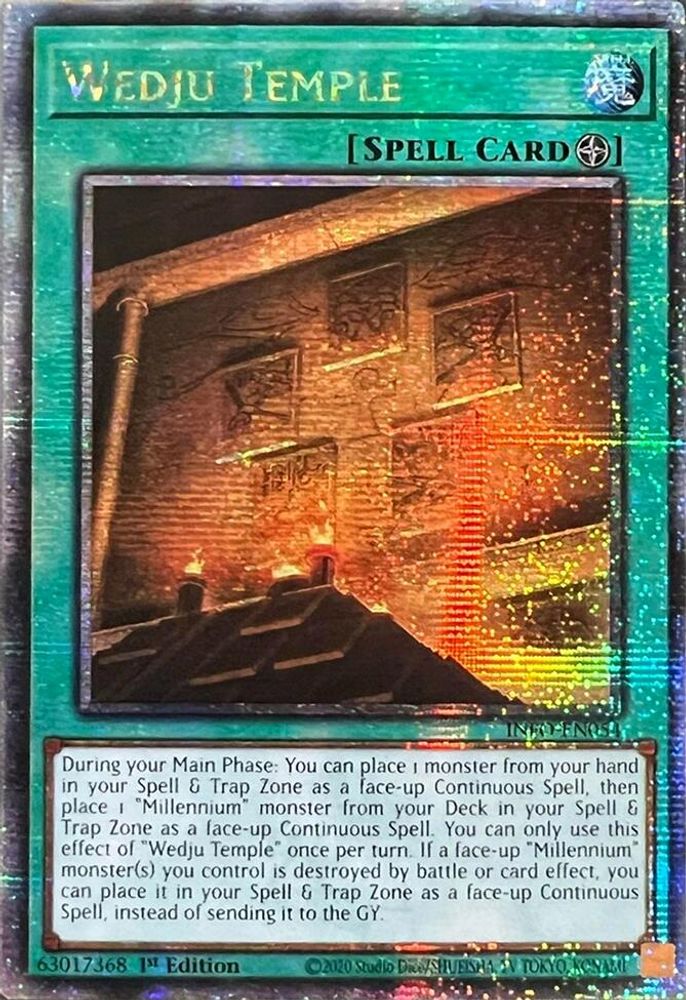 [QUARTER CENTURY RARE] Wedju Temple (Quarter Century Secret Rare) - (INFO-EN054) - 1st Edition