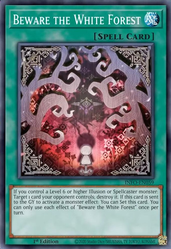 Beware the White Forest - (INFO-EN059) Super Rare - 1st Edition