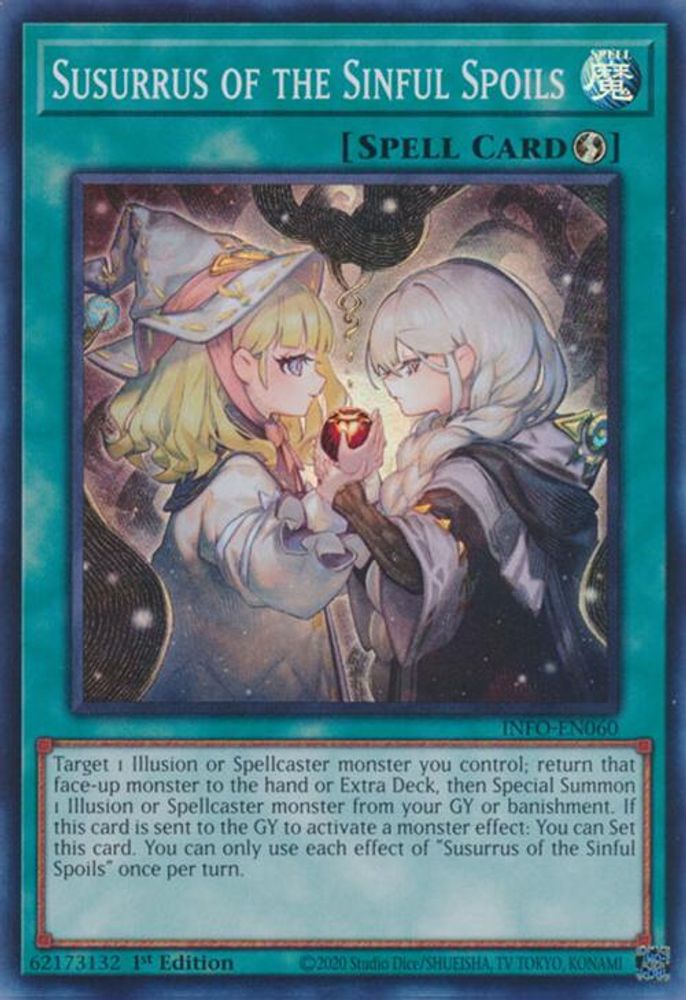 Susurrus of the Sinful Spoils - (INFO-EN060) Super Rare - 1st Edition