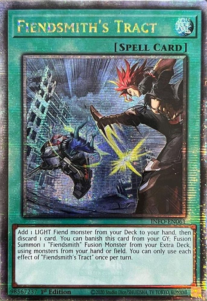 [QUARTER CENTURY RARE] Fiendsmith's Tract (Quarter Century Secret Rare) - (INFO-EN061) - 1st Edition