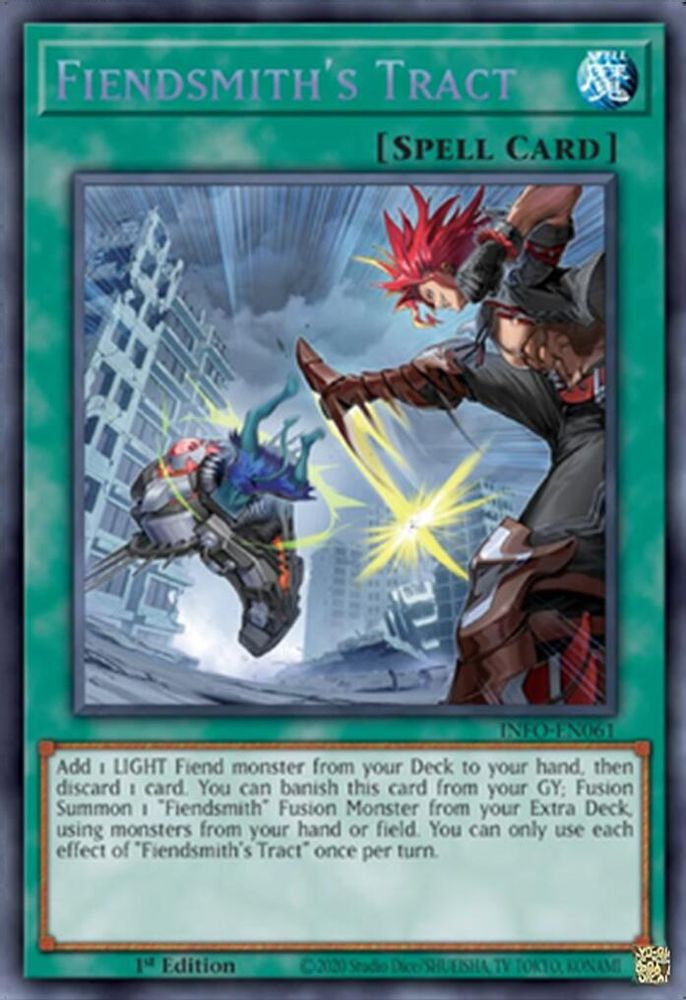 Fiendsmith's Tract - (INFO-EN061) Secret Rare - 1st Edition