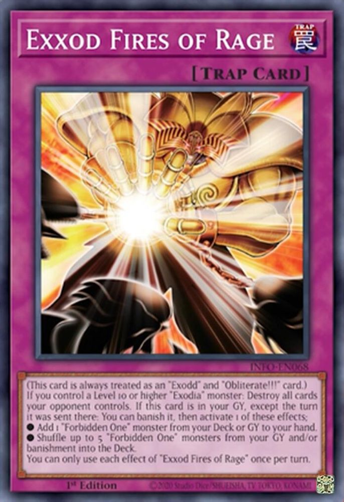 Exxod Fires of Rage - (INFO-EN068) Super Rare - 1st Edition