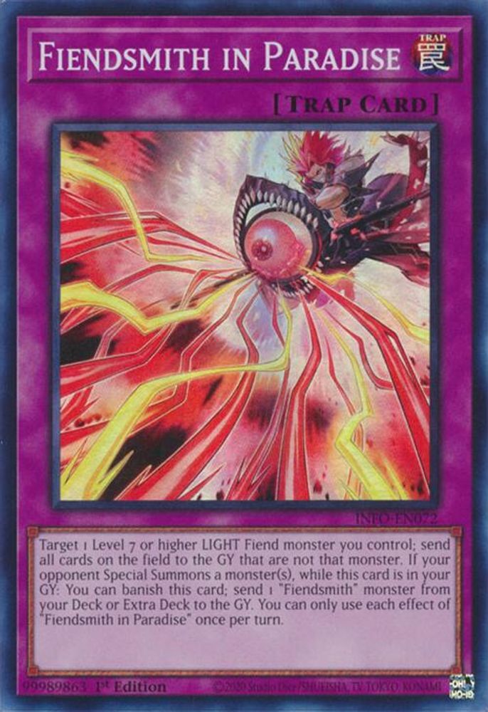 Fiendsmith in Paradise - (INFO-EN072) Super Rare - 1st Edition