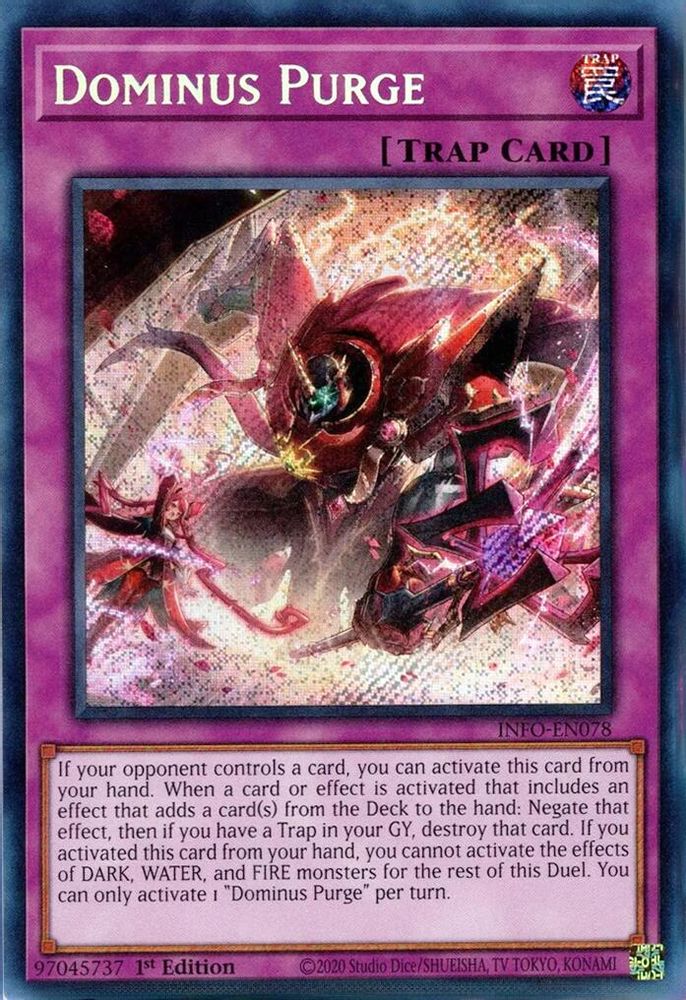 Dominus Purge - (INFO-EN078) Secret Rare - 1st Edition