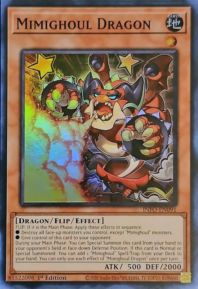 Mimighoul Dragon - (INFO-EN091) Super Rare - 1st Edition