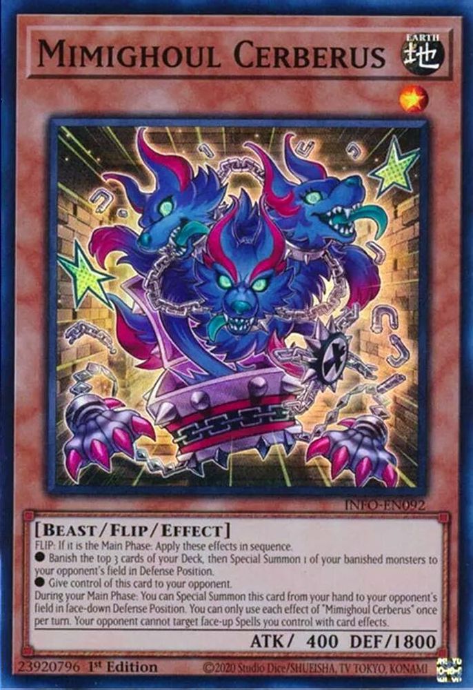Mimighoul Cerberus - (INFO-EN092) Super Rare - 1st Edition
