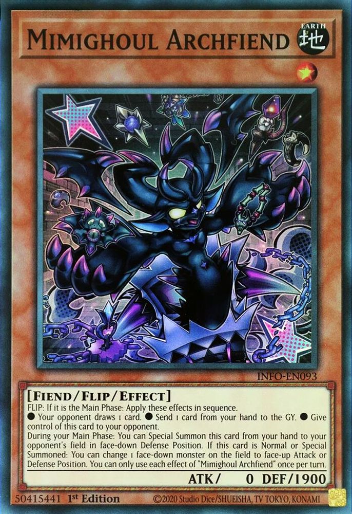 Mimighoul Archfiend - (INFO-EN093) Super Rare - 1st Edition