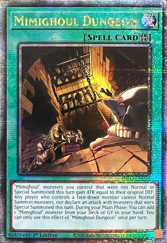 [QUARTER CENTURY RARE] Mimighoul Dungeon (Quarter Century Secret Rare) - (INFO-EN094) - 1st Edition
