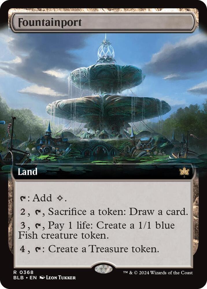 EXTENDED ART Fountainport - #049 - Rare Bloomburrow