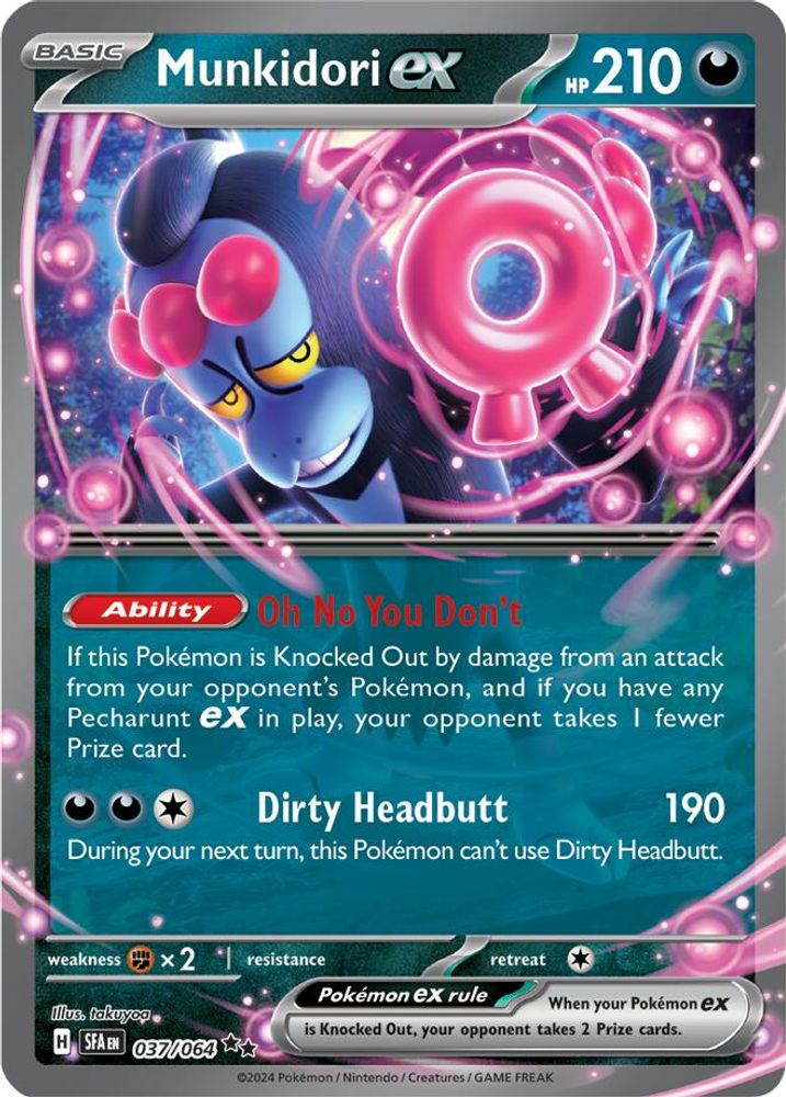 Munkidori ex - [  037/064 ] - Double Rare - Pokemon SV Shrouded Fable