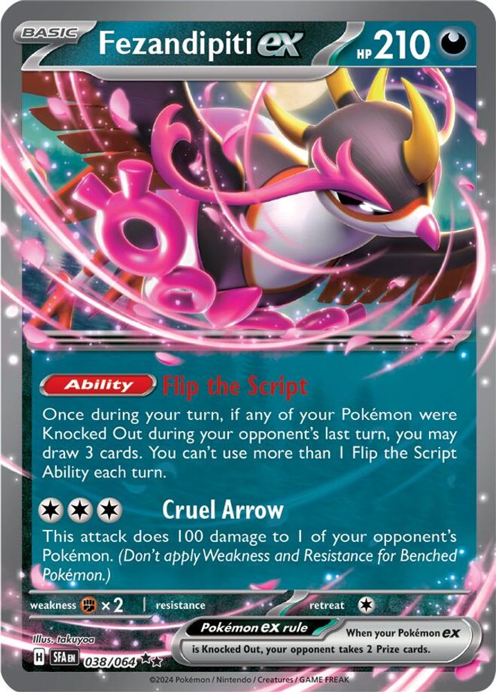 Fezandipiti ex - [  038/064 ] - Double Rare - Pokemon SV Shrouded Fable