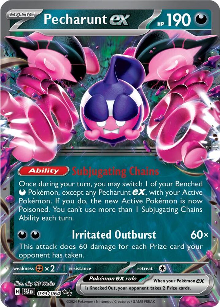 Pecharunt ex - [  039/064 ] - Double Rare - Pokemon SV Shrouded Fable