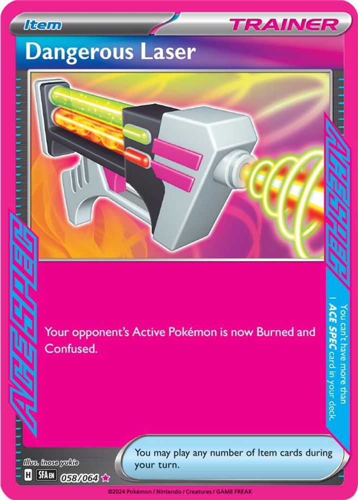 Dangerous Laser - [  058/064 ] - ACE SPEC Rare - Pokemon SV Shrouded Fable