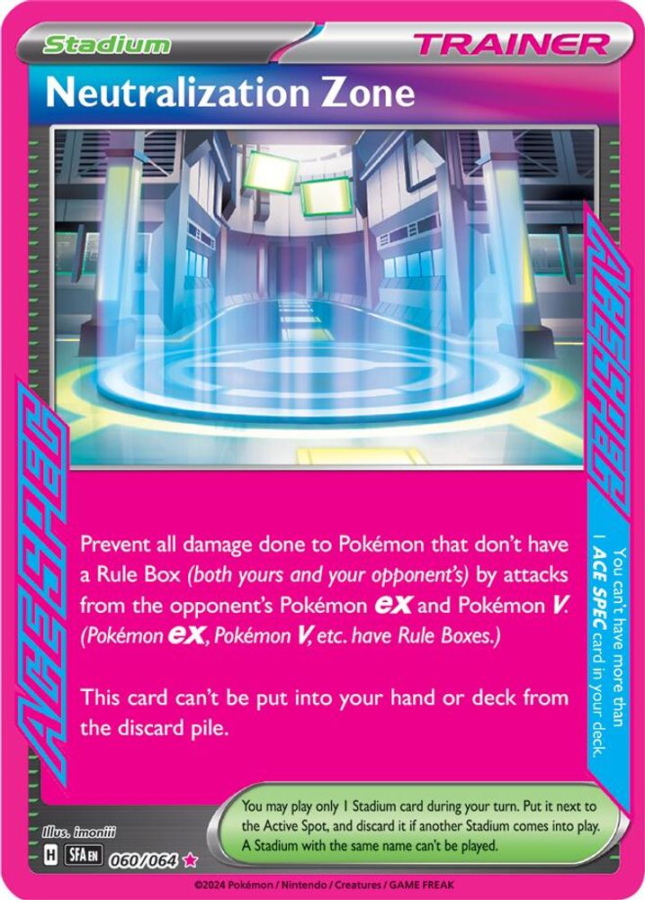 Neutralization Zone - [  060/064 ] - ACE SPEC Rare - Pokemon SV Shrouded Fable