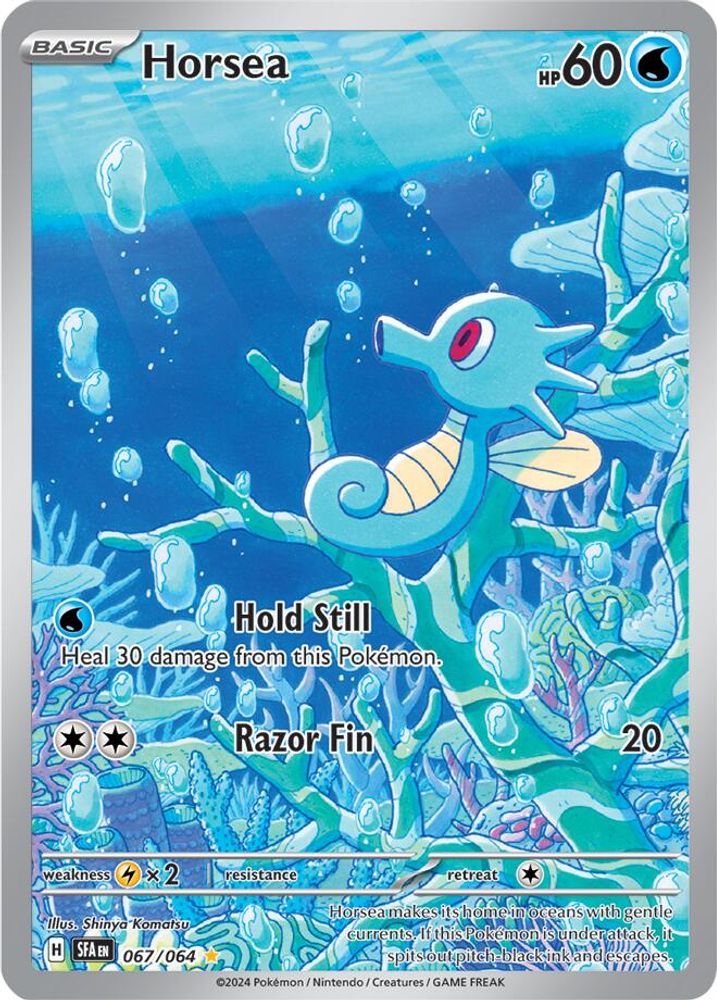 Horsea - [  067/064 ] - Illustration Rare - Pokemon SV Shrouded Fable