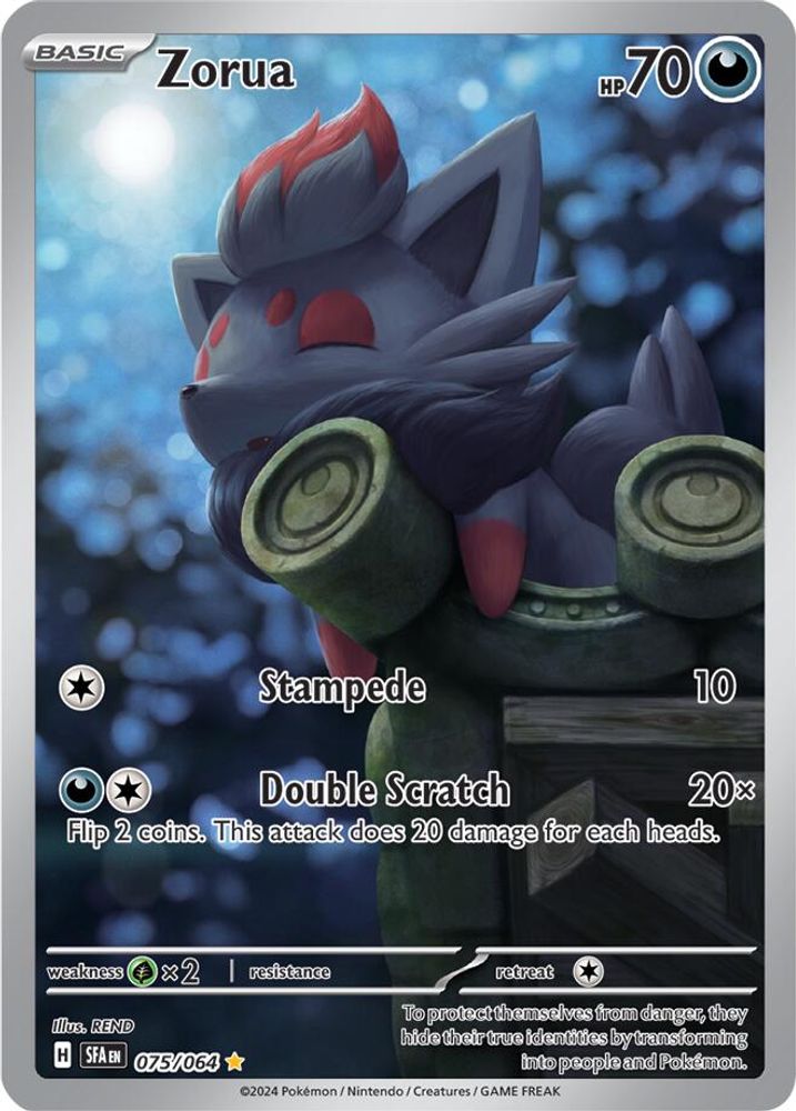 Zorua - [  075/064 ] - Illustration Rare - Pokemon SV Shrouded Fable
