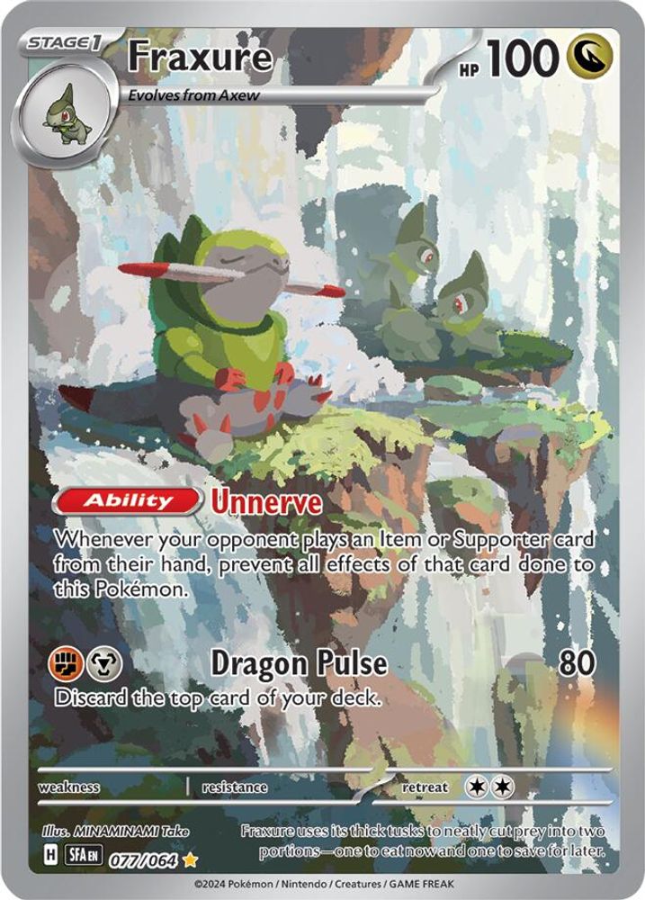 Fraxure - [  077/064 ] - Illustration Rare - Pokemon SV Shrouded Fable