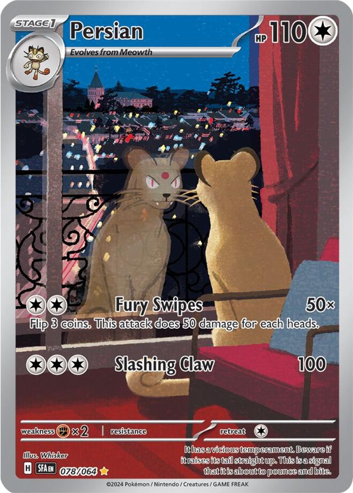 Persian - [  078/064 ] - Illustration Rare - Pokemon SV Shrouded Fable
