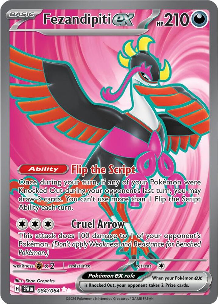 Fezandipiti ex - [  084/064 ] - Ultra Rare - Pokemon SV Shrouded Fable