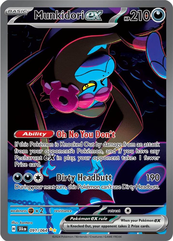 Munkidori ex - [  091/064 ] - Special Illustration Rare - Pokemon SV Shrouded Fable