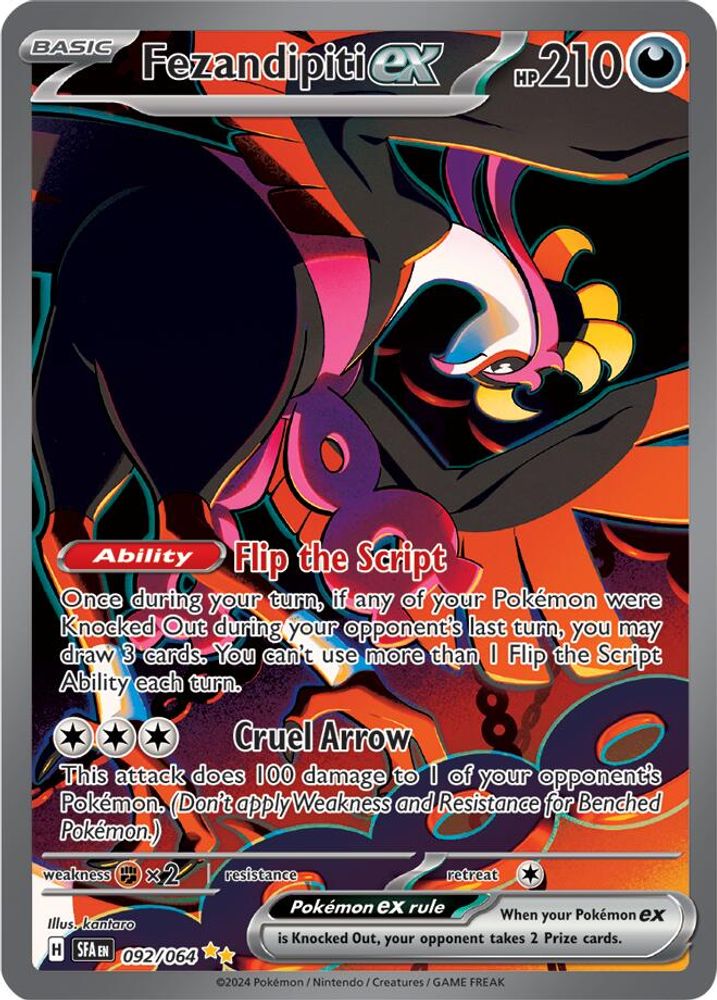 Fezandipiti ex - [  092/064 ] - Special Illustration Rare - Pokemon SV Shrouded Fable